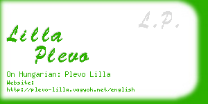 lilla plevo business card